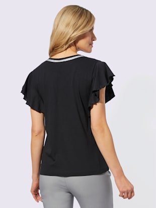 T-shirt en v 50% viscose