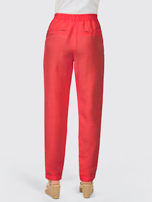 Pantalon chino mélange lin et viscose