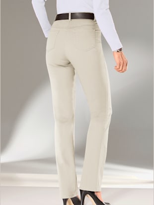 Jean femme coupe droite taille haute poches zippées