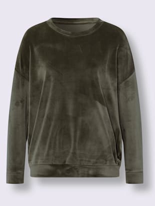 T-shirt à manches longues chandail en velours ras (Image 4)