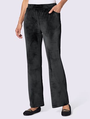 Pantalon en velours ras ceinture élastique confortable