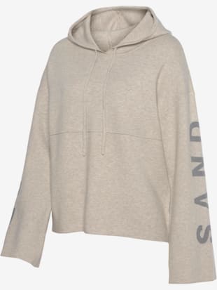 Sweat à capuche en tricot doux et élastique