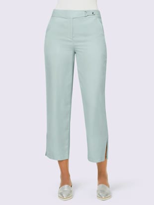 Pantalon 7/8 qualité lyocell, coleur menthe - HELLINE