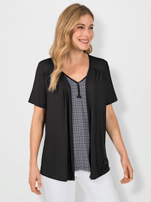 T-shirt 2 en 1 aspect 2 en 1 tendance