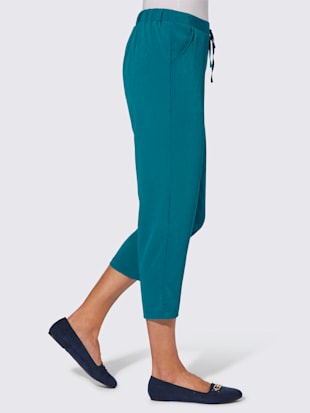 Pantalon 3/4 qualité froissée, repassage superflu