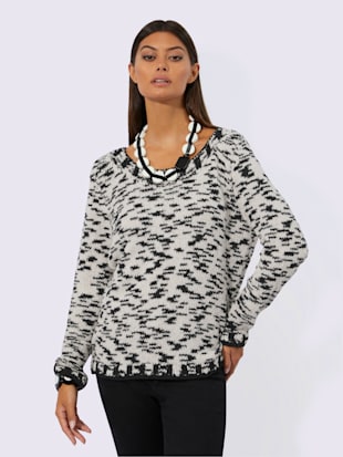 Pull à manches longues 80% coton