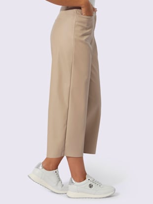 Pantalon en synthétique imitation cuir souple