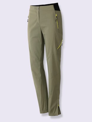 Pantalon d'extérieur 55% coton, coleur kaki - HELLINE