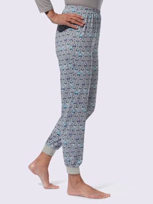 Pyjama-pantalon jersey fin