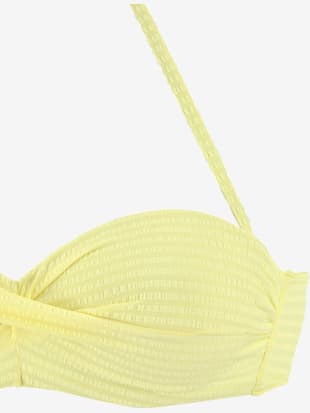 Maillot de bain bandeau à armatures matière structurée tendance