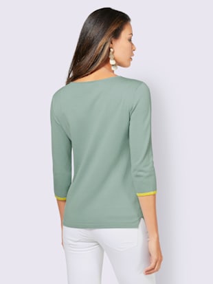 Pull à encolure en v mélange de soie et viscose de qualité