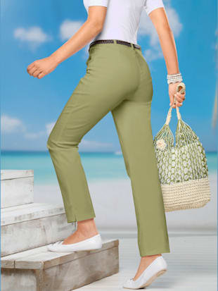 Jean à ceinture élastique chevilles fendues