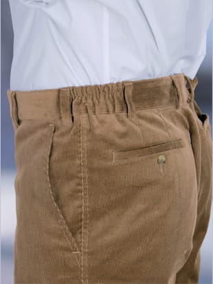 Pantalon en velours côtelé ceinture élastique latérale