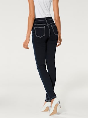 Jeans effet ventre plat coupe skinny tendance