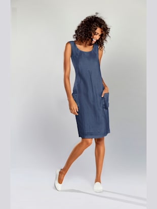 Robe en lin coupe évasée tendance