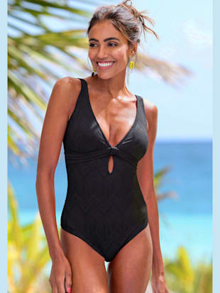 Maillot de bain découpe tendance devant