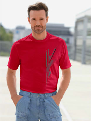 Tshirt masculin avec imprimé minimaliste et col rond