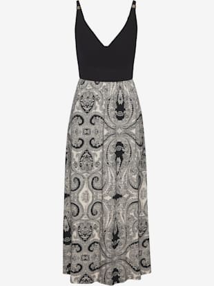 Robe longue haut uni avec encolure en v (Image 1)