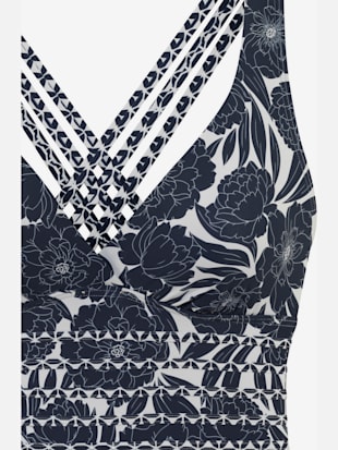 Maillot de bain imprimé floral tendance contrasté (Image 4)