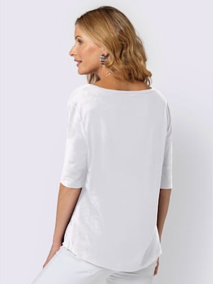 T-shirt femme simple élégant manches doublées