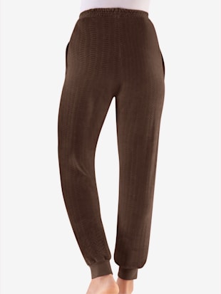 Pantalon décontracté effet velours