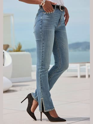 Jean bootcut rivets