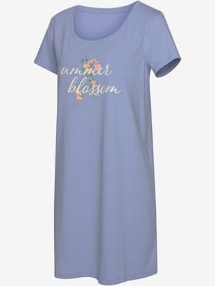 Chemise de nuit t-shirt de nuit à imprimé floral devant