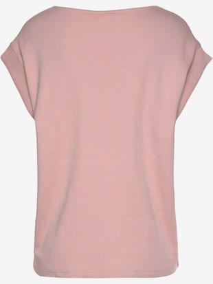 Sweat-shirt col v à bordure