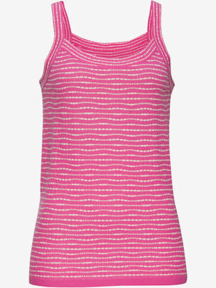 Débardeur en tricot rayures en fils teintés (Image 3)
