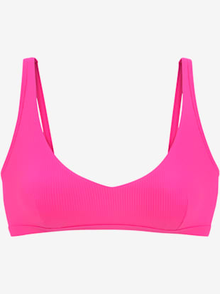 Haut de bikini bustier coloris uni tendance (Image 1)