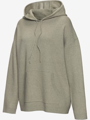 Sweat à capuche en tricot doux et élastique