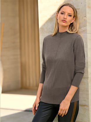 Pull en tricot col montant tendance (Image 1)