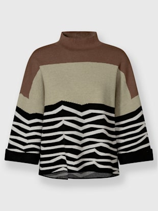 Pull en tricot motif jacquard original (Image 3)
