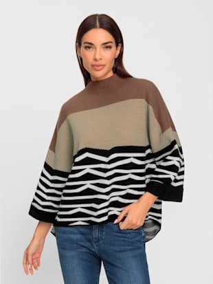 Pull en tricot motif jacquard original (Image 1)