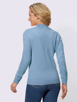 Pull motif tricoté affinant