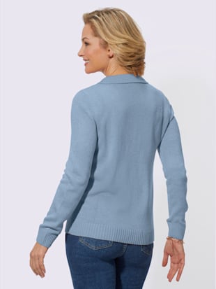 Pull motif tricoté affinant