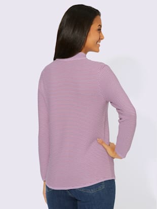 Pull à col montant mailles à l'envers tendance