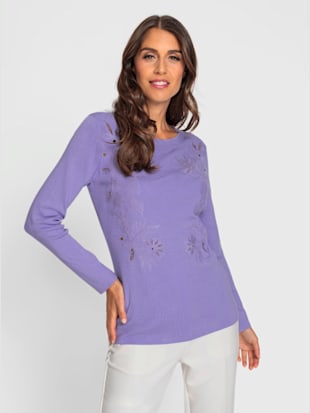 Pull superbe broderie florale