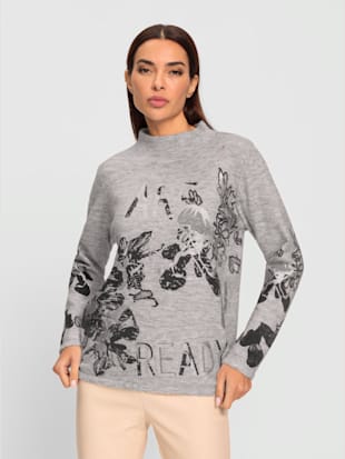 Pull en tricot motif imprimé exclusif (Image 2)