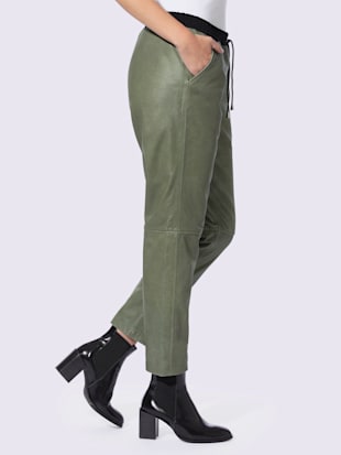 Pantalon de jogging en cuir forme jogging tendance