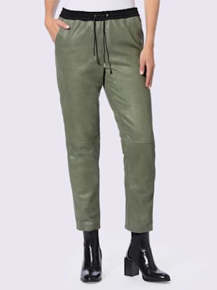 Pantalon de jogging en cuir forme jogging tendance