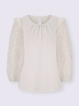 Chemisier superbe broderie florale