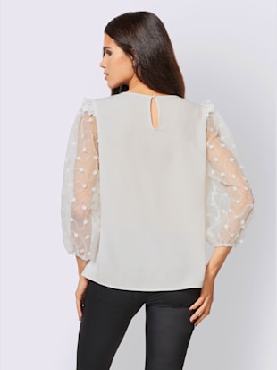Chemisier superbe broderie florale