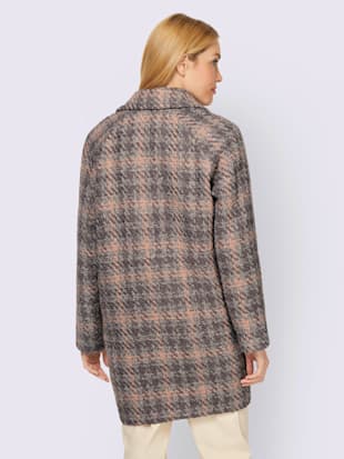 Manteau motif structuré tendance