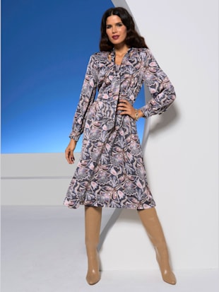 Robe imprimée lien à nouer à l'encolure