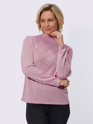 Pull motif ajouré élégant