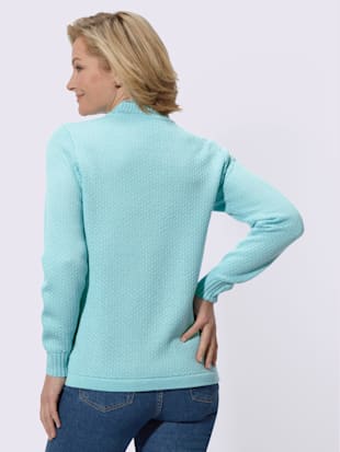 Pull tricot jacquard devant