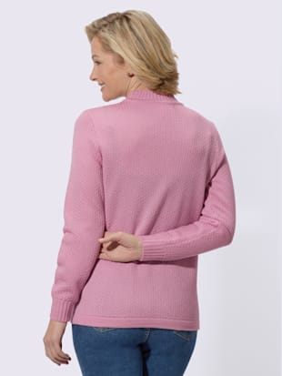 Pull tricot jacquard devant