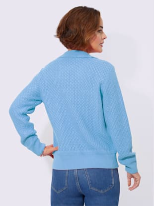 Pull polo jolie structure tricot