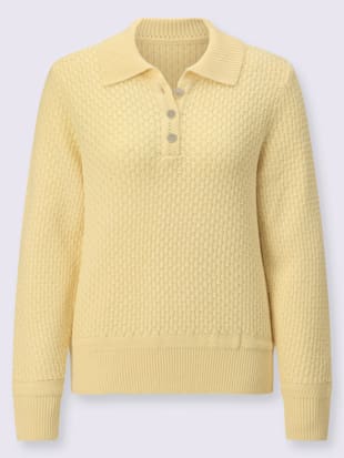 Pull polo jolie structure tricot